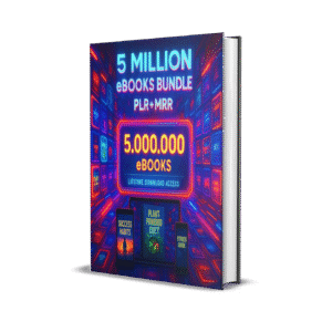 5 Million eBooks Mega Bundle Plr Mrr, Resellable Ebooks, Plr Ebooks Passive Income, Financial Ebooks